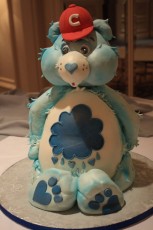 Care Bear Cake which stood almost 2 feet tall
